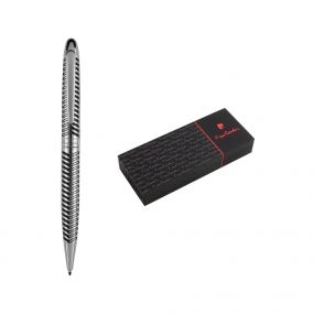 ELODIE Kovové guľôčkové pero černá/stříbrná